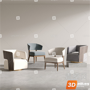 Origami Curved Armchair
